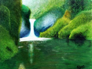 Waterfall Acrylic