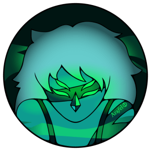 Gem Sticker Design Glow Malachite